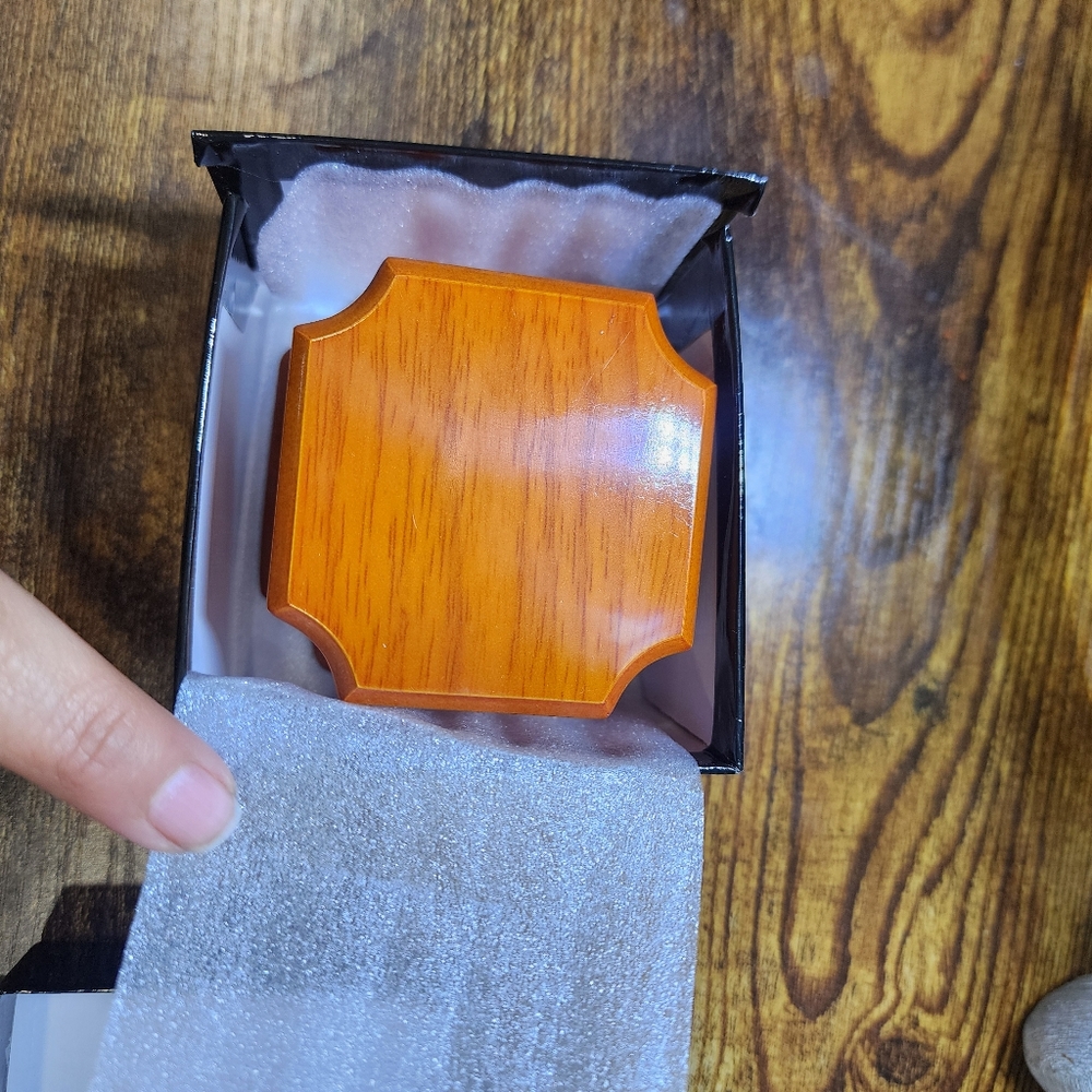 Wooden Ring box empty